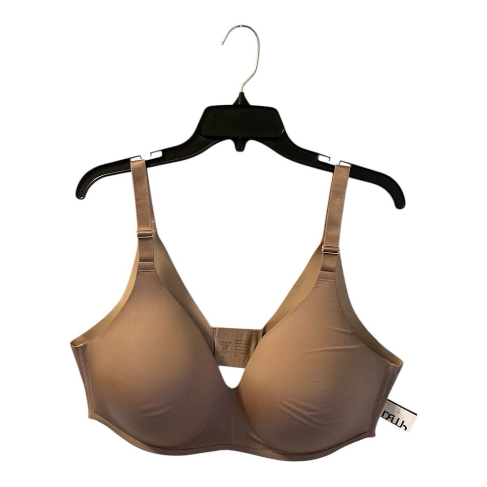 Soma‎ Bra Size 44D Beige Vanishing 360 Wireless NEW